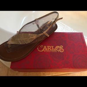 Carlos Santana Strap Feather Sandal
